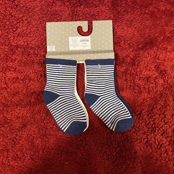 3pk. Baby Gap Teddy Bear Socks - Navy, White, Navy-striped - 12-24 mos. - NWT - Picture 3 of 6